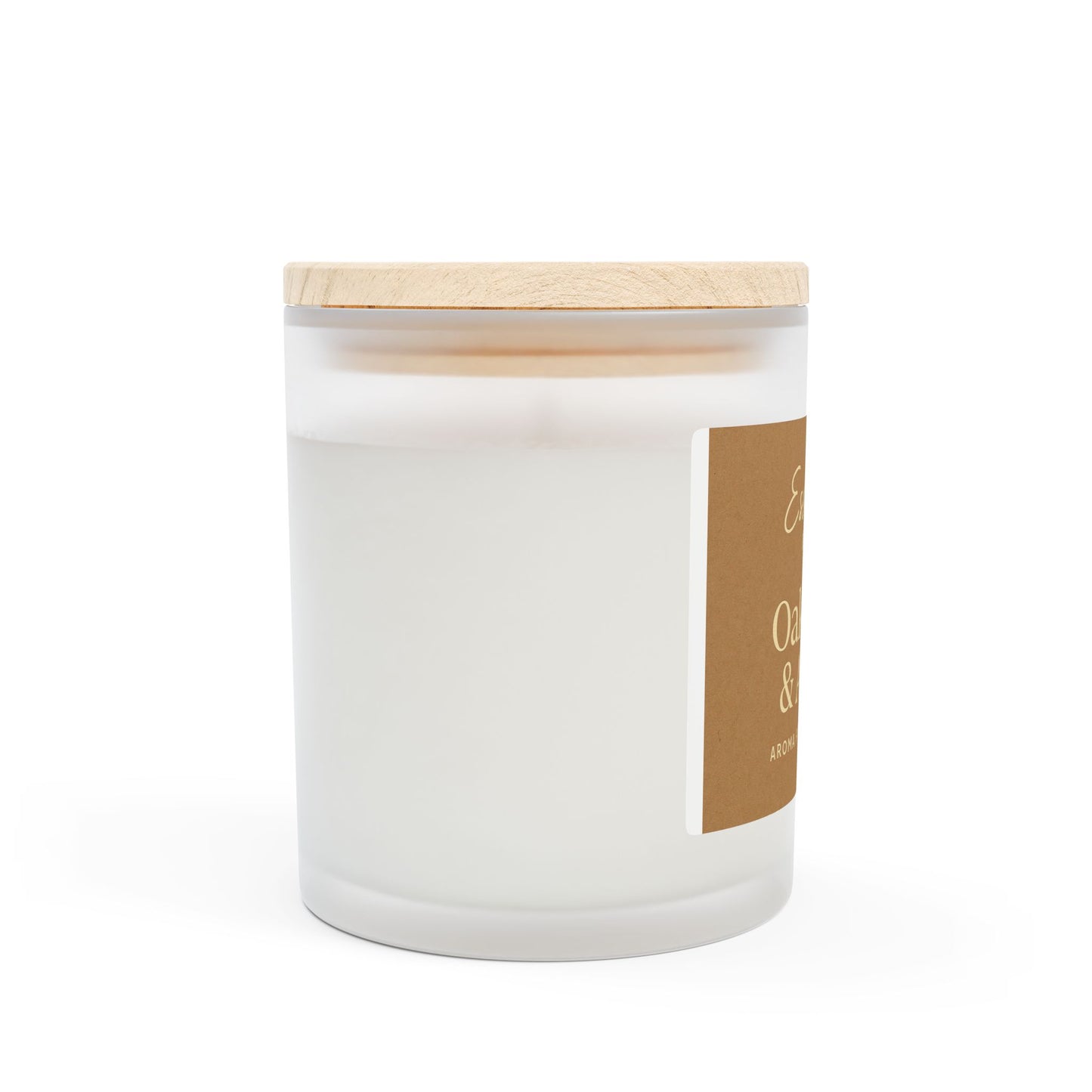 Vanilla Aroma Frosted Glass Candle - 11oz | Cozy Home Décor & Gift