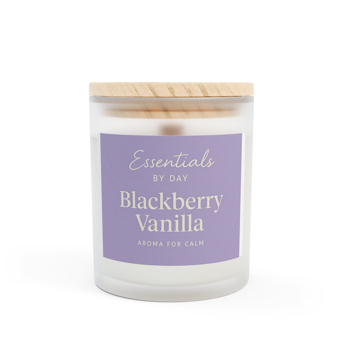 Vanilla Aroma Frosted Glass Candle - 11oz | Cozy Home Décor & Gift