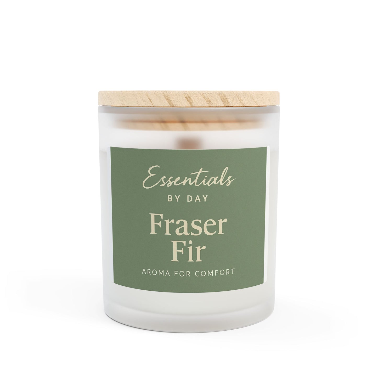 Vanilla Aroma Frosted Glass Candle - 11oz | Cozy Home Décor & Gift