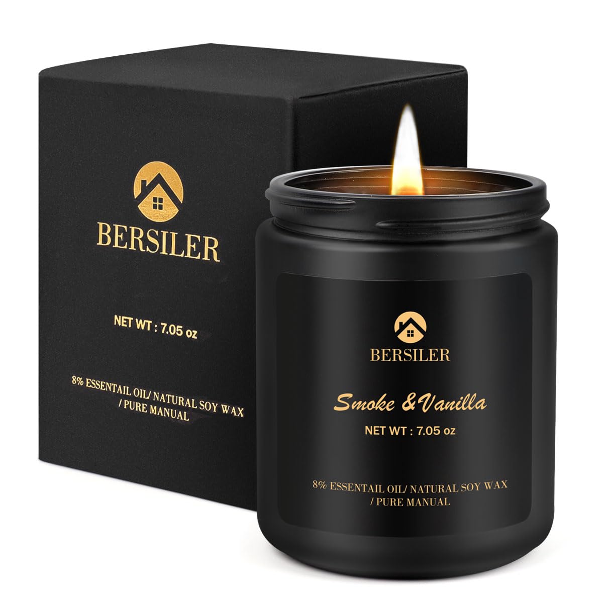 Vanilla Soy Candle for Men & Women