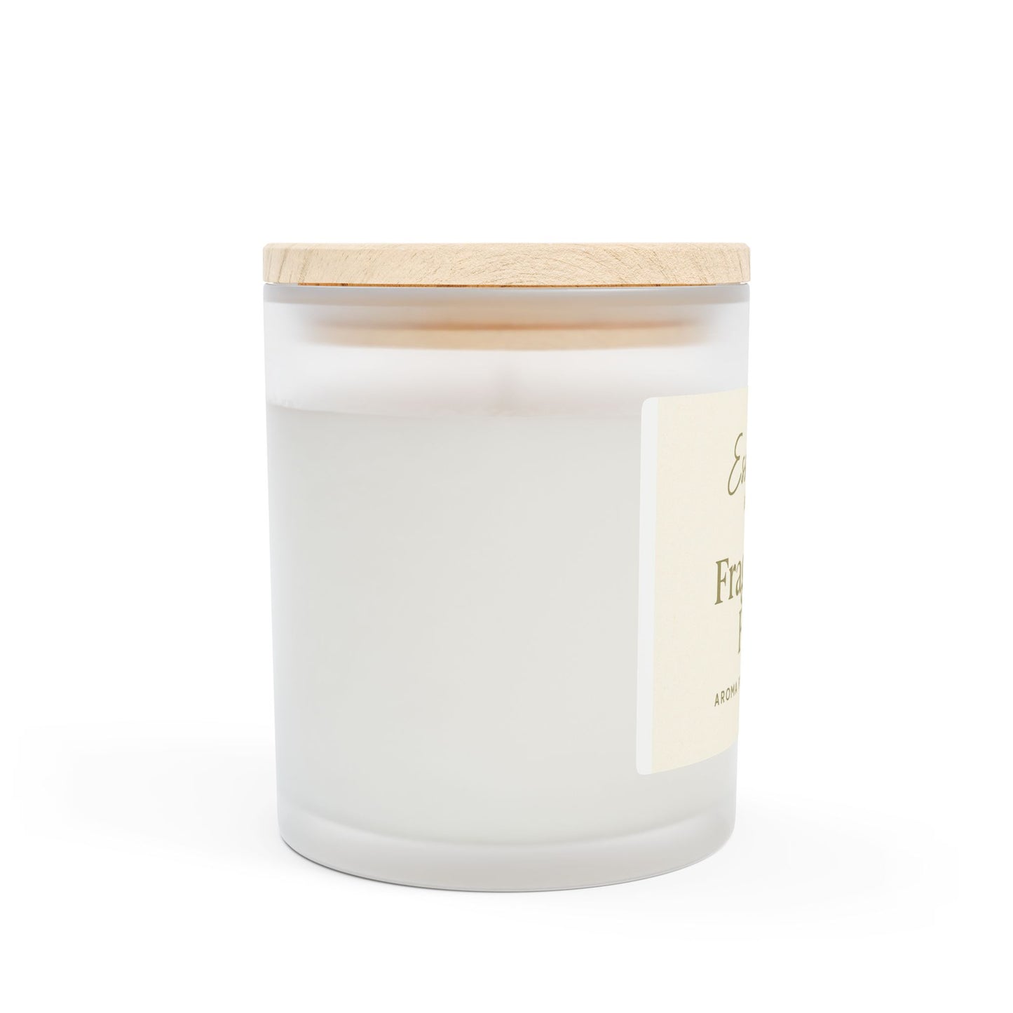 Vanilla Aroma Frosted Glass Candle - 11oz | Cozy Home Décor & Gift