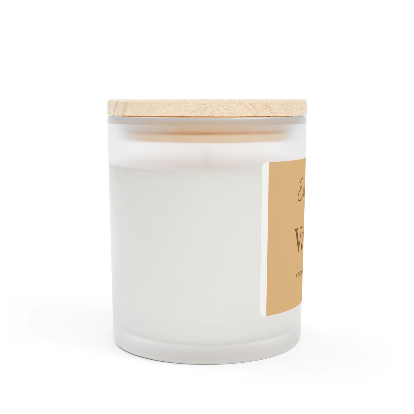 Vanilla Aroma Frosted Glass Candle - 11oz | Cozy Home Décor & Gift