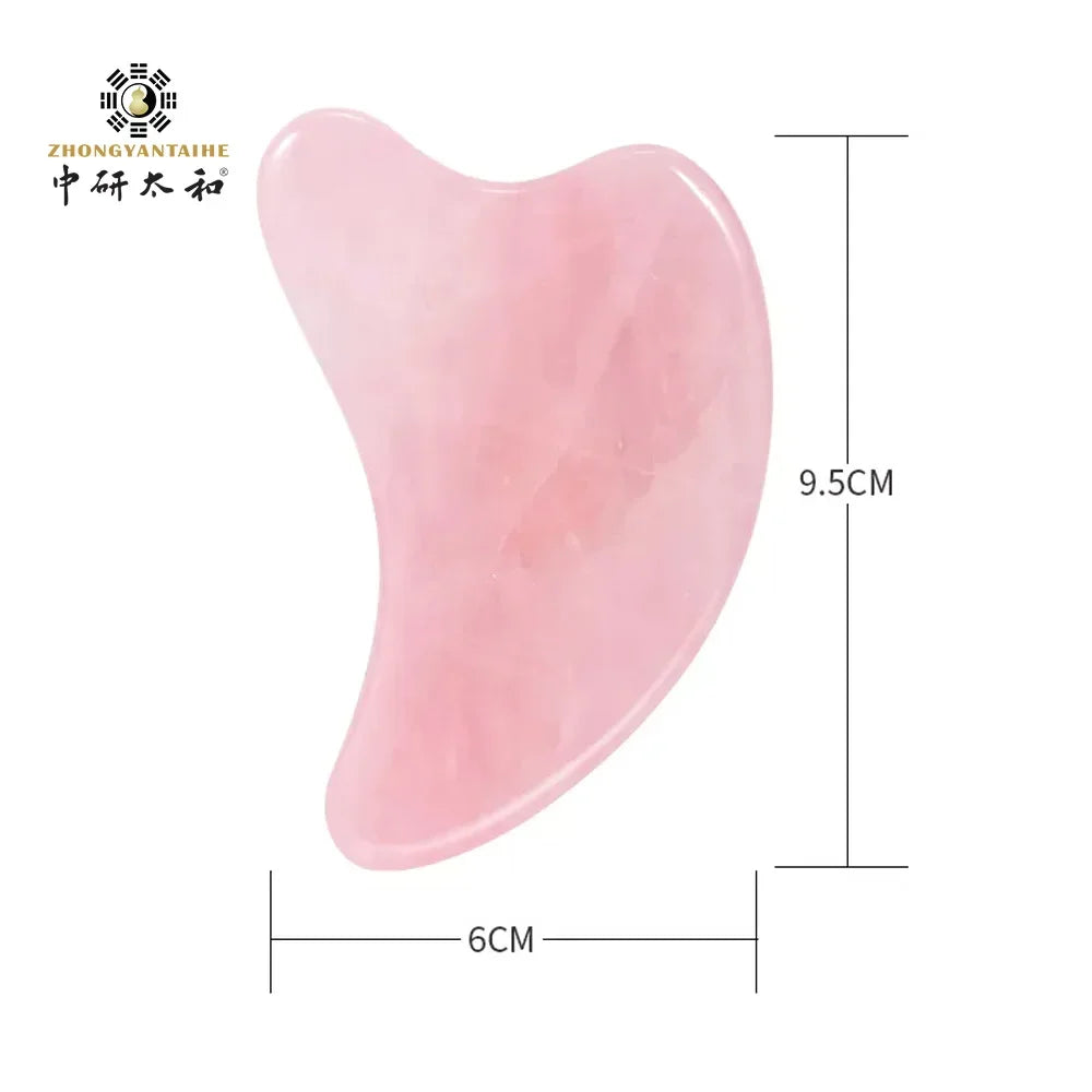 Gua Sha Facial Tools — Natural Jade Stone Board & Face Roller