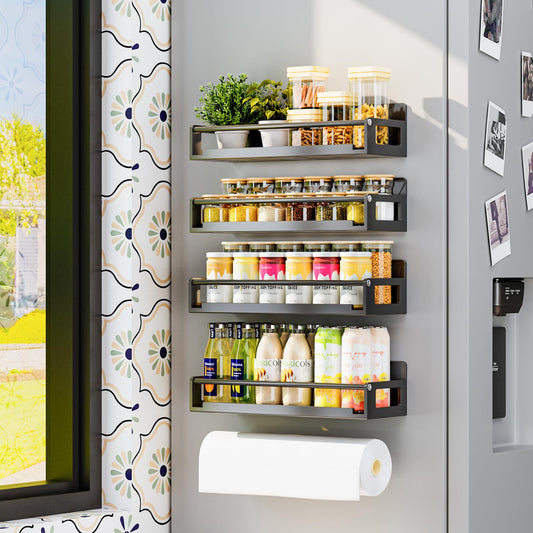 Magnetic Spice Rack for Fridge (Set of 5)