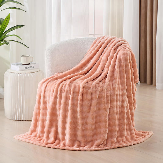 3D Bubble Plush Throw Blanket