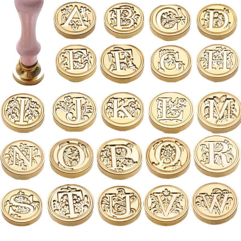 Retro Wax Seal Stamp Kit — Letters & Decorative Stamps