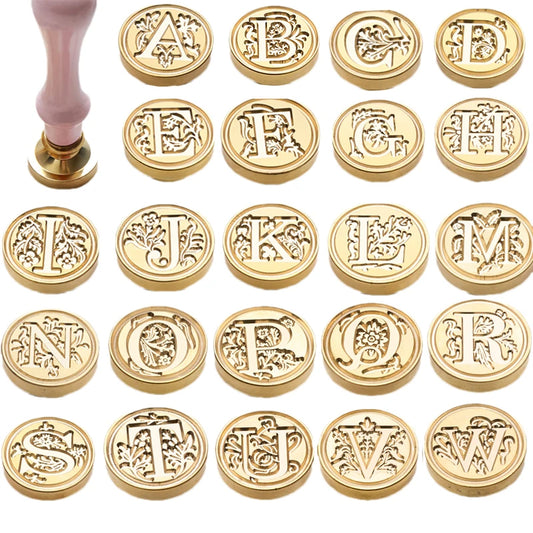 Retro Wax Seal Stamp Kit — Letters & Decorative Stamps