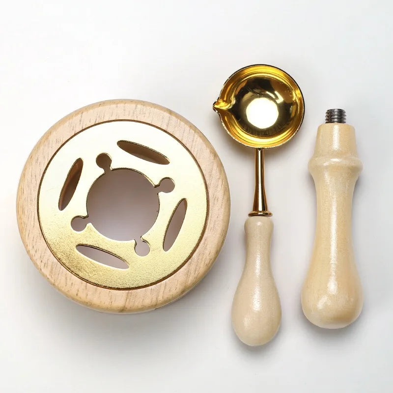 Retro Wax Seal Stamp Kit — Letters & Decorative Stamps
