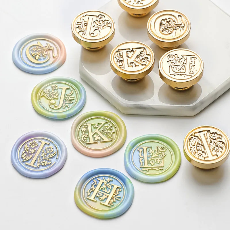 Retro Wax Seal Stamp Kit — Letters & Decorative Stamps