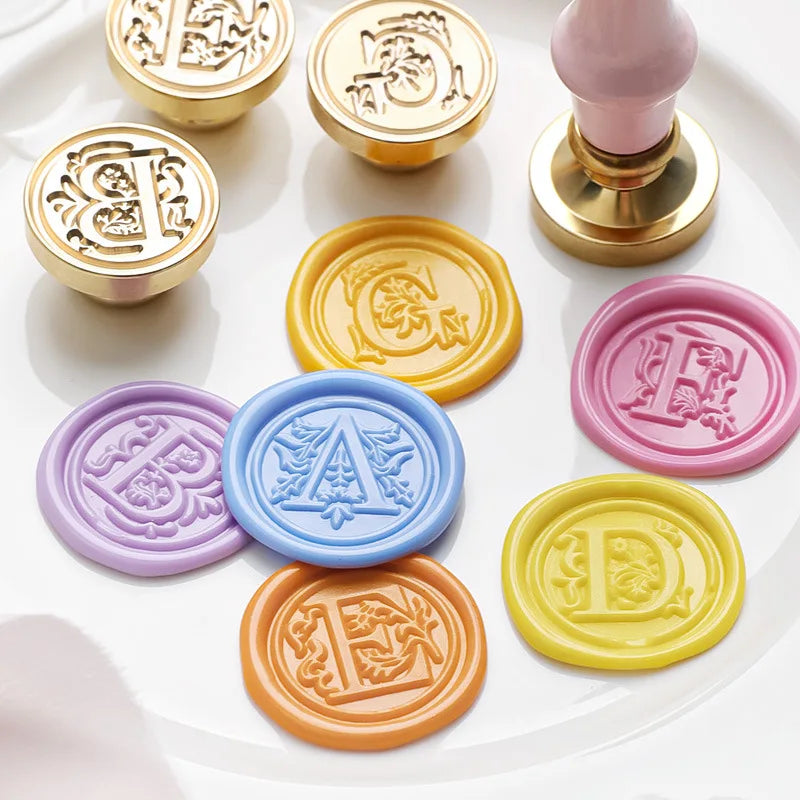 Retro Wax Seal Stamp Kit — Letters & Decorative Stamps