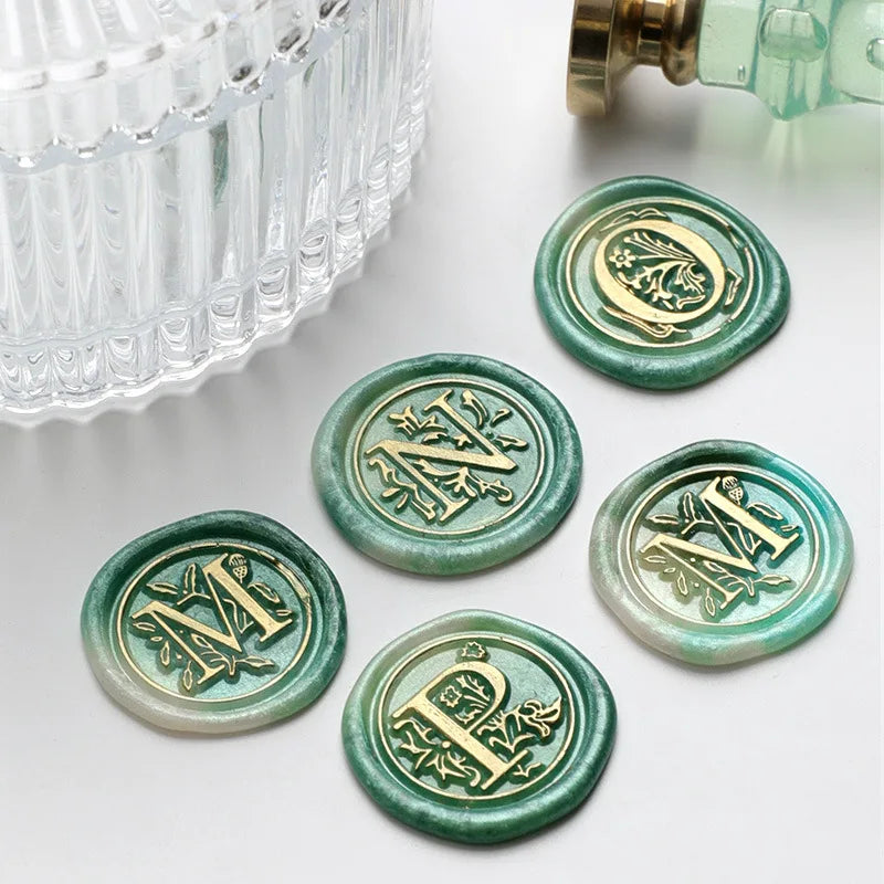 Retro Wax Seal Stamp Kit — Letters & Decorative Stamps