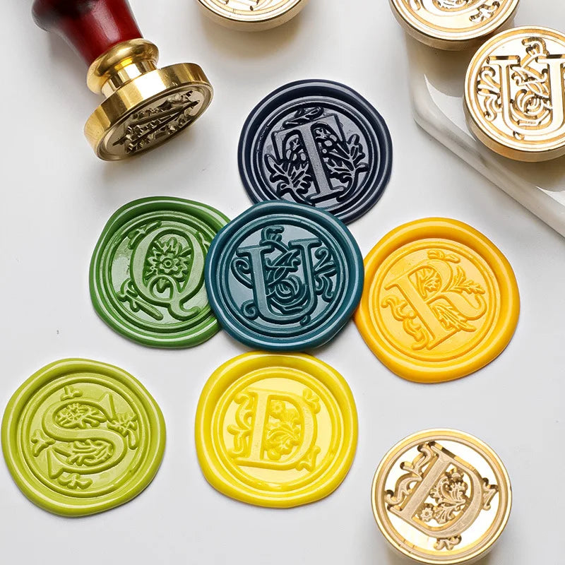 Retro Wax Seal Stamp Kit — Letters & Decorative Stamps