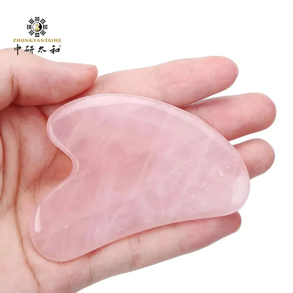 Gua Sha Facial Tools — Natural Jade Stone Board & Face Roller