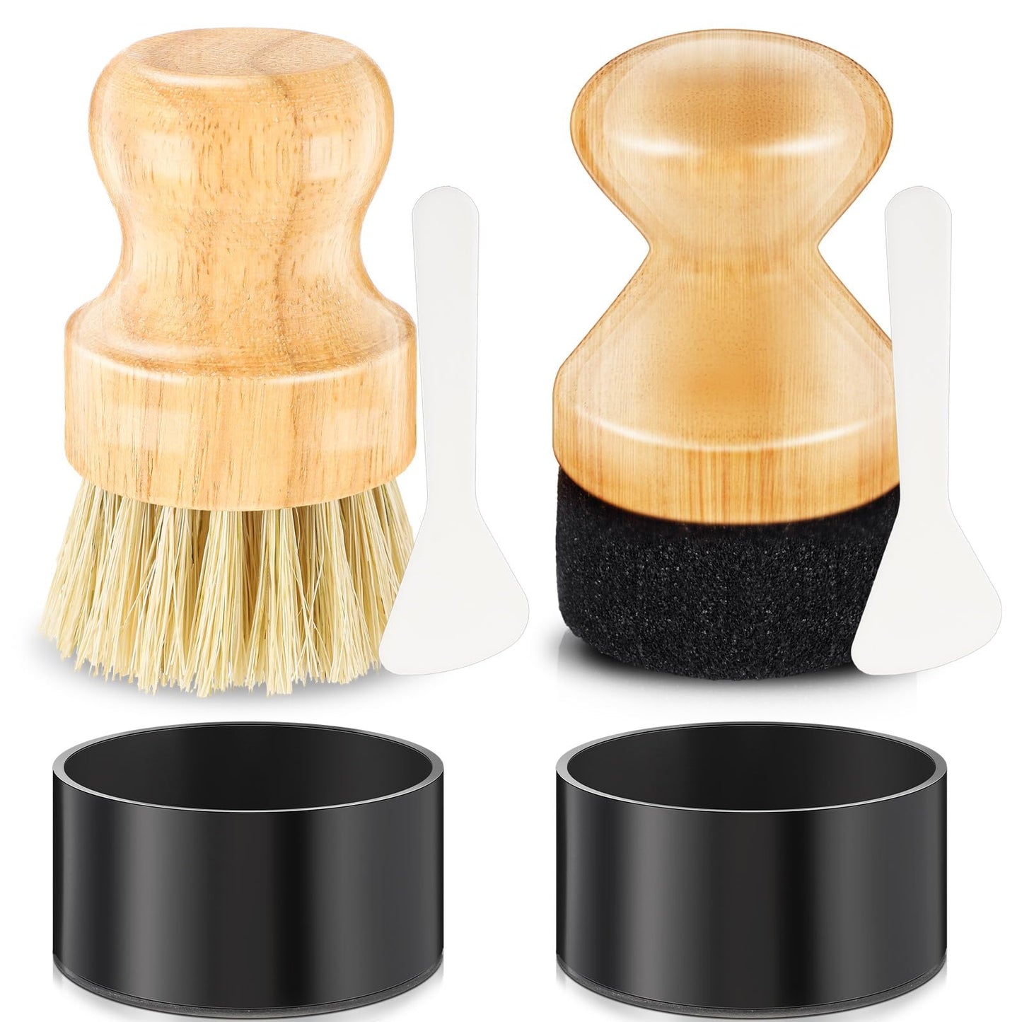 Cutting Board Oil Applicator & Scrub Brush Set